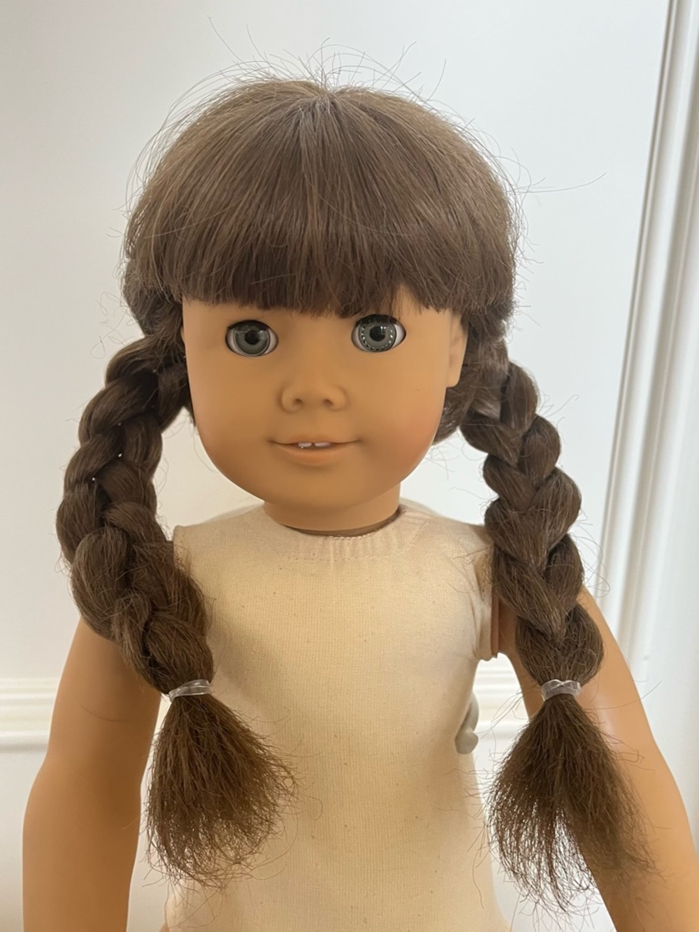 Vintage and Rare Pleasant Company brown haired 18” doll